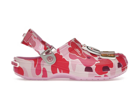 Crocs Classic Clog A Bathing Ape ABC Camo Pink