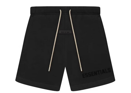 Fear of God Essentials Cream Drawstring Sweatshort Jet Black