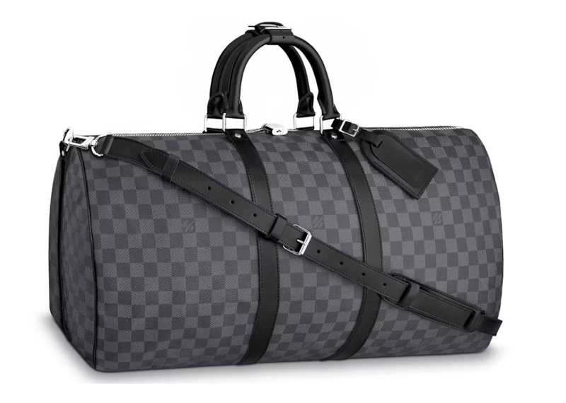 Louis Vuitton Keepall Bandouliere Damier Graphite 55 Black/Graphite