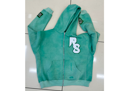 Rack Star Zip Up Green/White