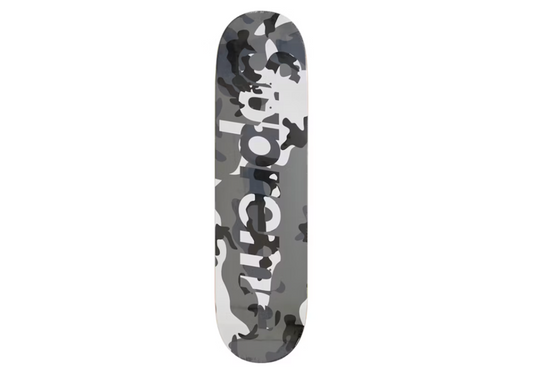 Supreme Camo Logo Skateboard Deck - snow camo