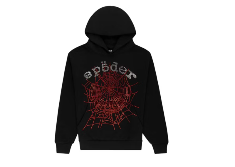Sp5der Rhinestone OG Web V2 Hoodie