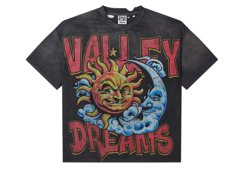 Vale Forever Thrashed Black Sun Tee