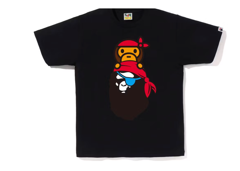 BAPE Pirate Milo On Ape Head Tee