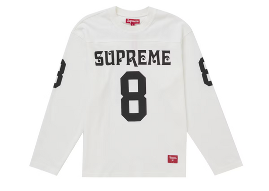 Supreme Affiliated L/S Football Top White