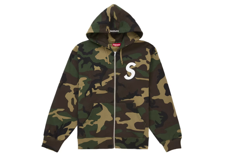 Supreme S Logo Zip Up Hooded Sweatshirt (FW25)