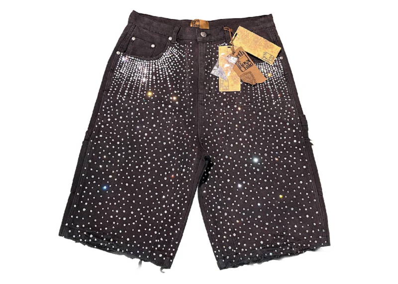 Redial 20k Diamond Shorts in Washed Black