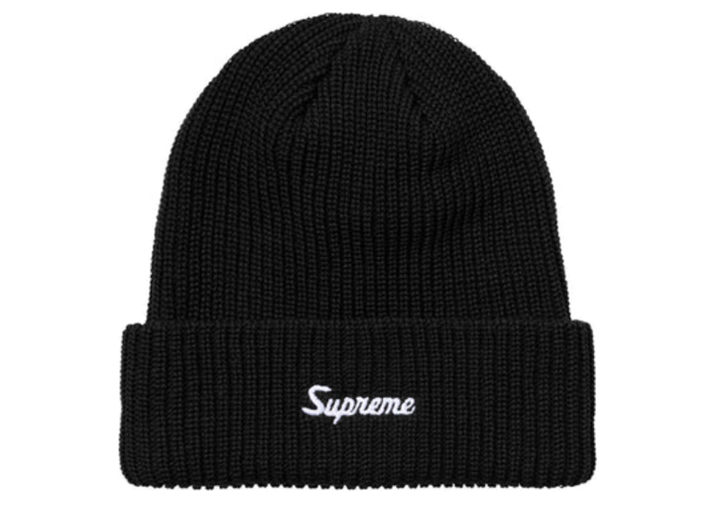 Supreme Loose Gauge Beanie Black