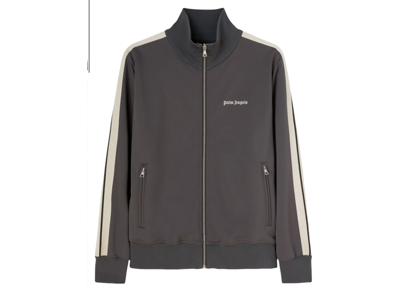 Palm Angels Logo Print Side Stripe Track Jacket