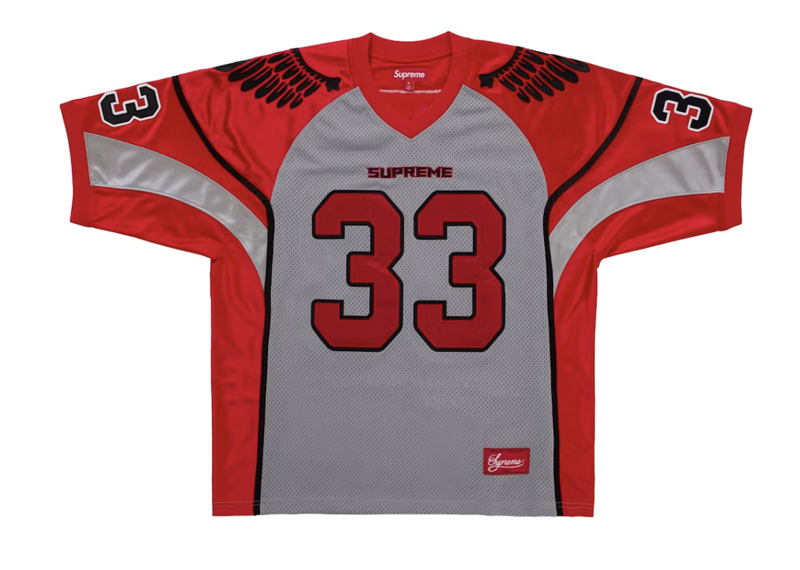 Supreme Wings Football Jersey Grey
