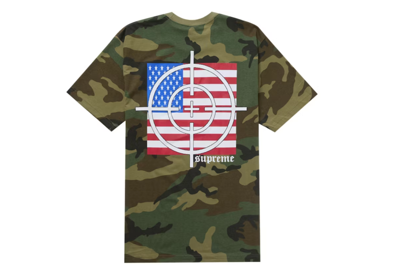 Supreme Target Tee Woodland Camo