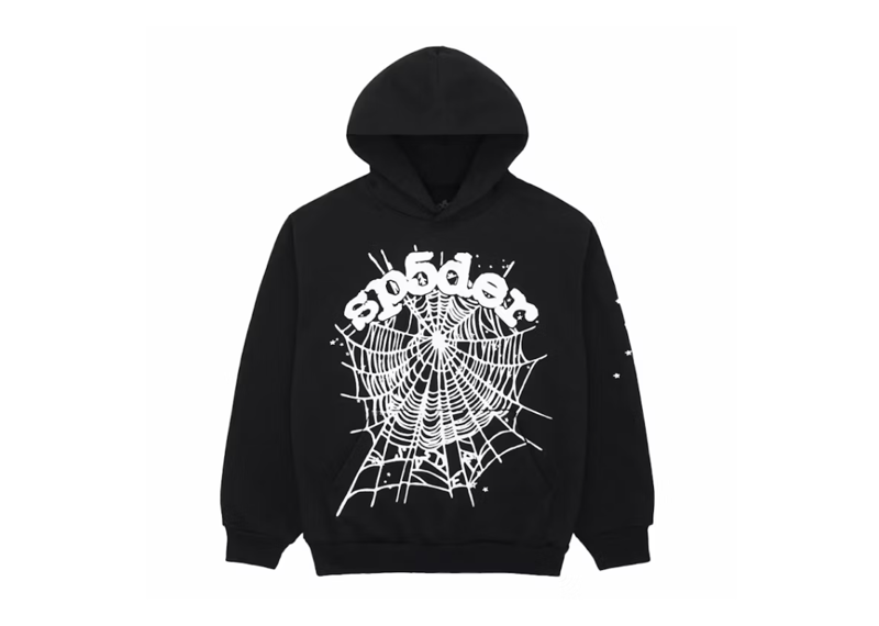 Sp5der OG Web Hoodie Black