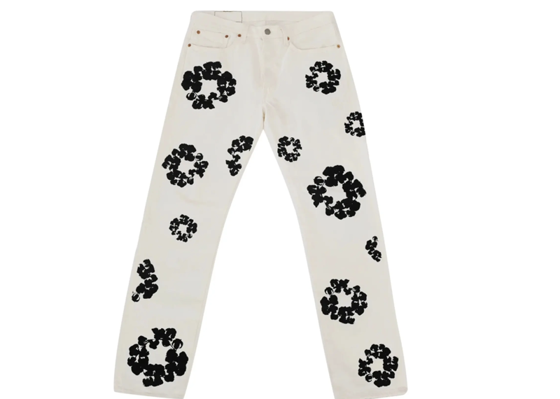 Denim Tears x Levis Cotton Wreath Jean White
