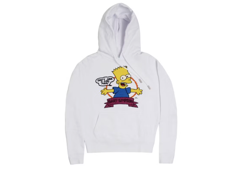 OFF-WHITE Bart Hoodie White