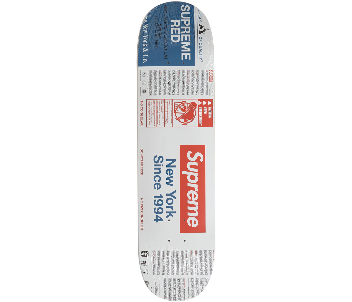 Supreme Paint Skateboard Deck White