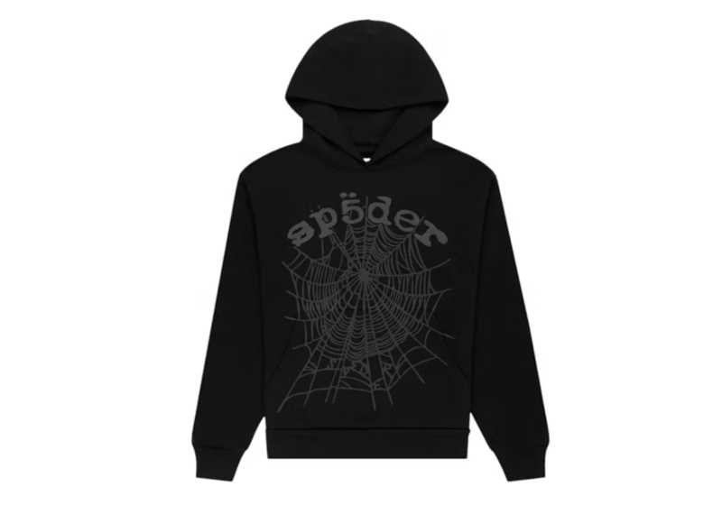 Sp5der Phantom Web Hoodie Black