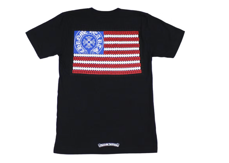 Chrome Hearts American Flag Dagger T-shirt Black