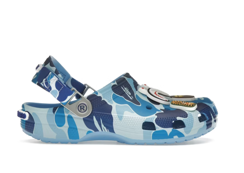Crocs Classic Clog A Bathing Ape ABC Camo Blue