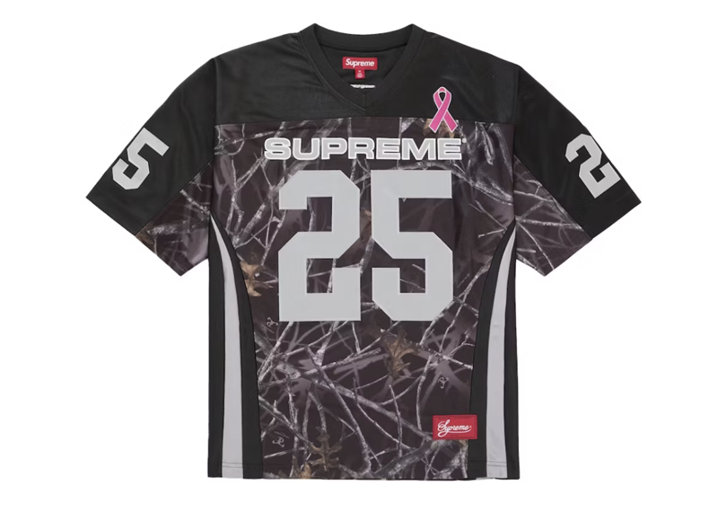 Supreme Breast Cancer Awareness Football Jersey Black