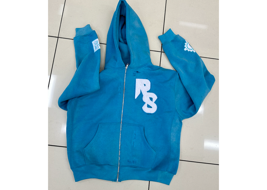 Rack Star Zip Up Blue/White