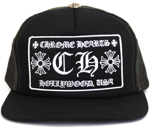 Chrome Hearts CH Hollywood Trucker Hat Black/Camo
