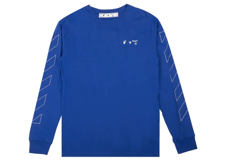 Off-White Diag Long-Sleeve T-Shirt Blue