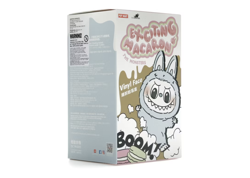 Pop Mart Labubu The Monsters Exciting Macaron Vinyl Plush Pendant Single Blind Box