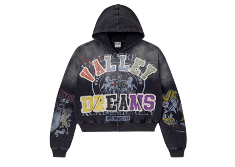 Vale Forever Blasted Zip Up Black