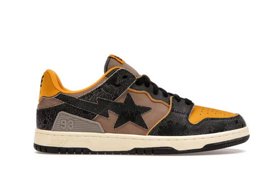 A Bathing Ape Bape SK8 Sta Vintage Black Yellow