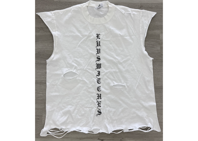 Sleeveless Lost Luv Tee White