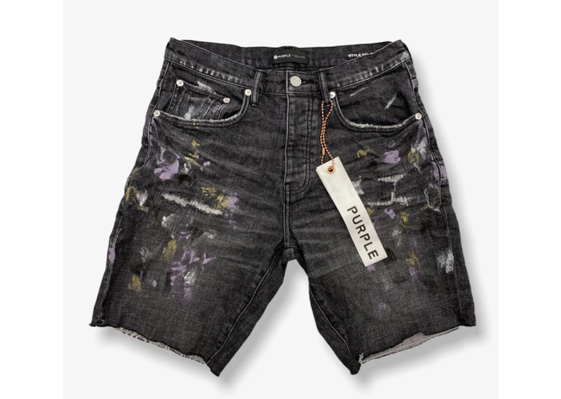 Purple Brand Aged Vintage Black Destroy Black