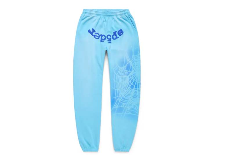 Sp5der OG Web V2 Spray Sweatpant Light Blue