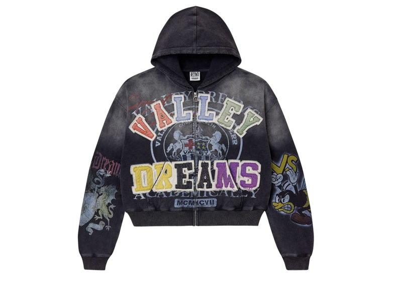 Vale Forever Blasted Zip Up Black