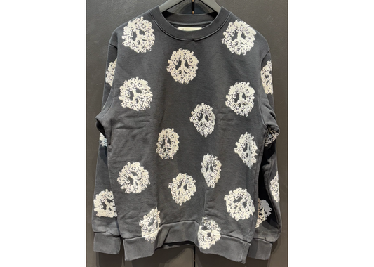 Cotton Wreath All Over Crewneck