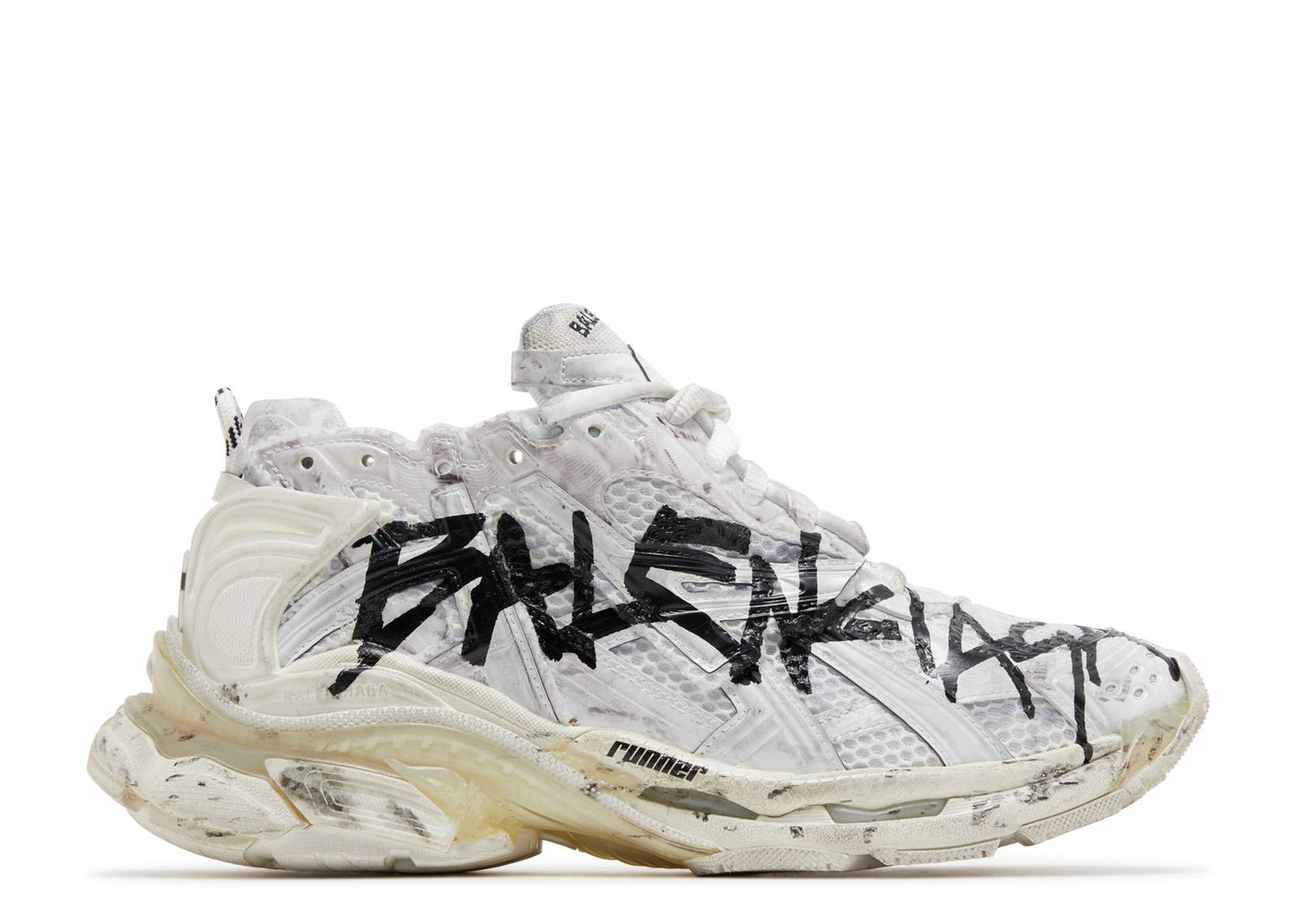 Balenciaga Runner Sneaker Graffiti - White Black