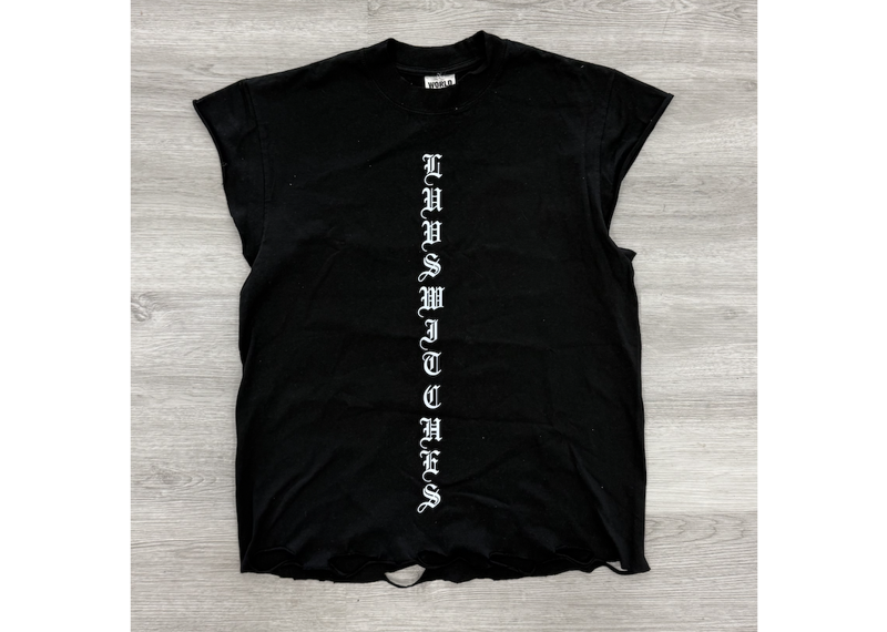 Sleeveless Lost Luv Tee Black