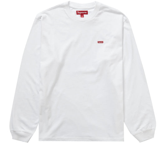 Supreme Small Box L/S Tee White