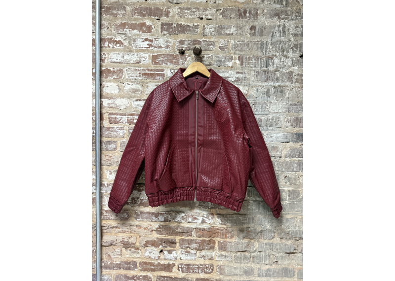 Certified Woven Leather Jacket