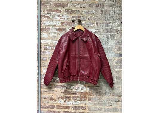 Certified Woven Leather Jacket