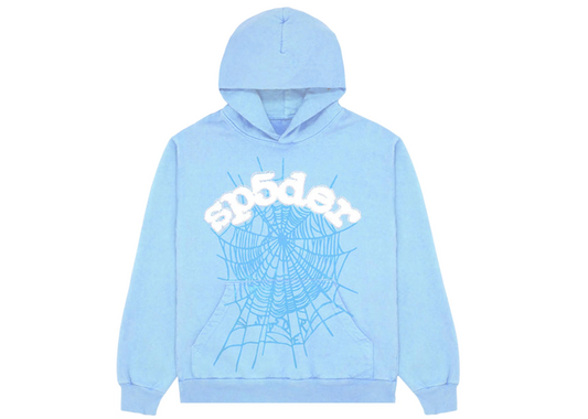 Sp5der Web Hoodie Sky Blue