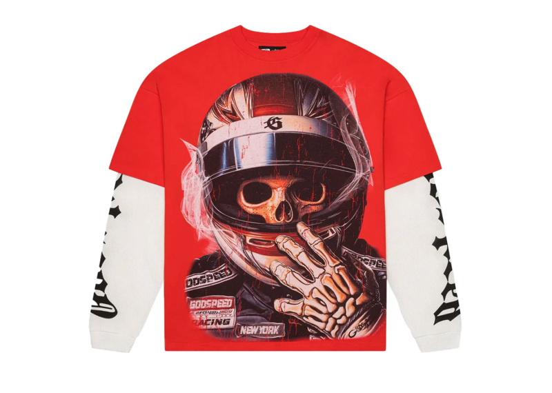 Godspeed F1 World Cup Layered Thermal Tee Red