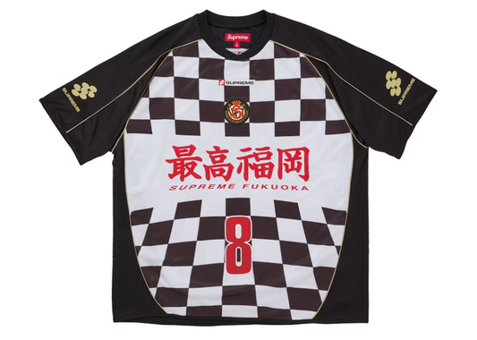 Supreme Checkerboard Soccer Jersey Black