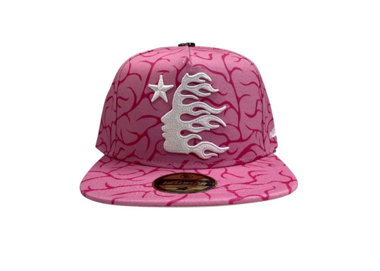 Pink Brain Fitted Hat