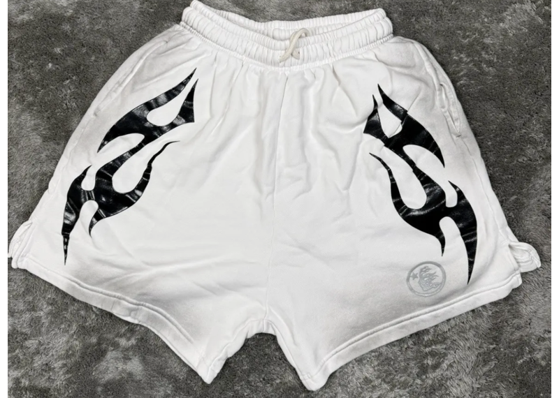 Hellstar Flame Shorts White