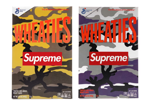 Supreme Wheaties Cereal Box Purple Camo