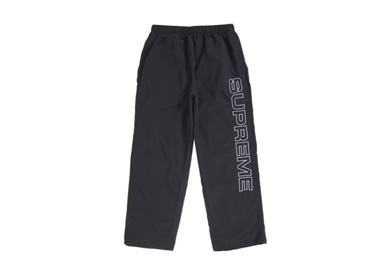 Supreme Spellout Embroidered Track Pant (FW24) Black