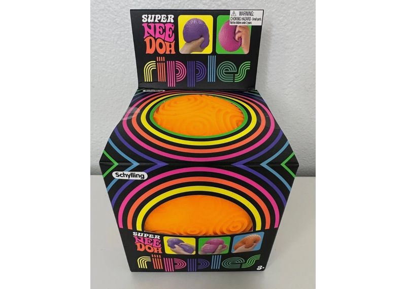 NeeDoh Super Ripples Fidget Ball Orange