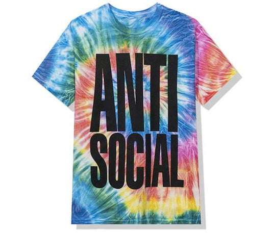 Anti Social Social Club Heatwave Tee Rainbow Tie Dye