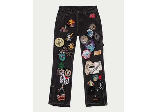 Godspeed Patchwork Jeans (Black Wash)