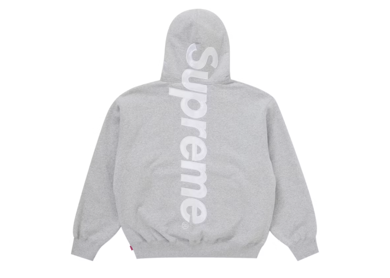 Supreme Satin Applique Hooded Sweatshirt (FW25)